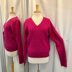 Helmut Lang Bright Pink Sweater 100% Lambswool